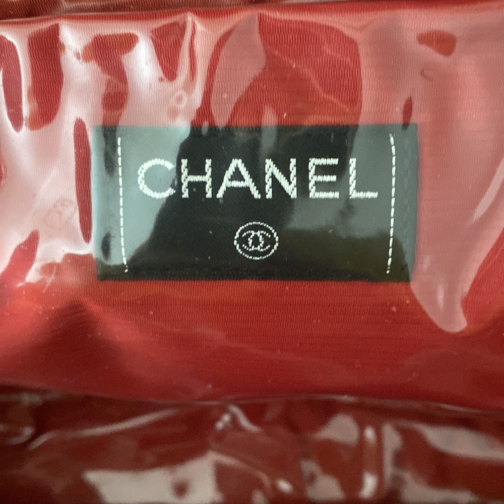 Authentic Chanel Three Zipper Bag/ Makeup bag - Picture 6 of 9